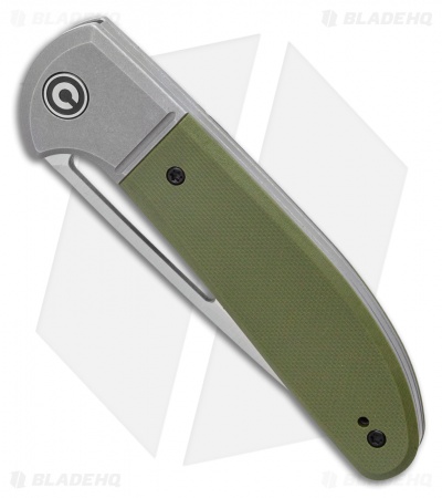 CIVIVI Trailblazer XL Slip Joint Knife OD Green G10 (3.5" Stonewash) C2101A