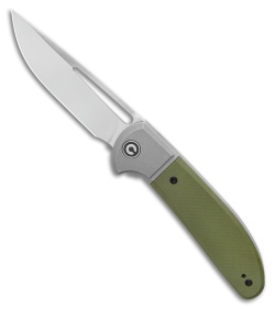 CIVIVI Trailblazer XL Slip Joint Knife OD Green G10 (3.5" Stonewash) C2101A