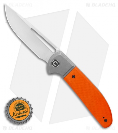 CIVIVI Trailblazer XL Slip Joint Knife Orange G10 (3.5" Stonewash) C2101B