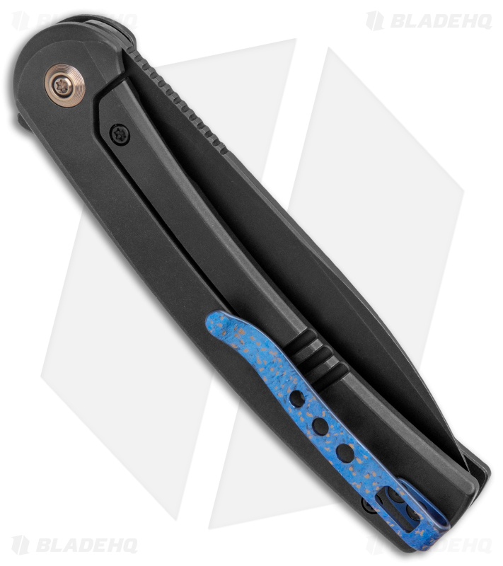 WE Knife Co. Upshot Frame Lock Knife Black Titanium (3.5" Black SW) 2102B