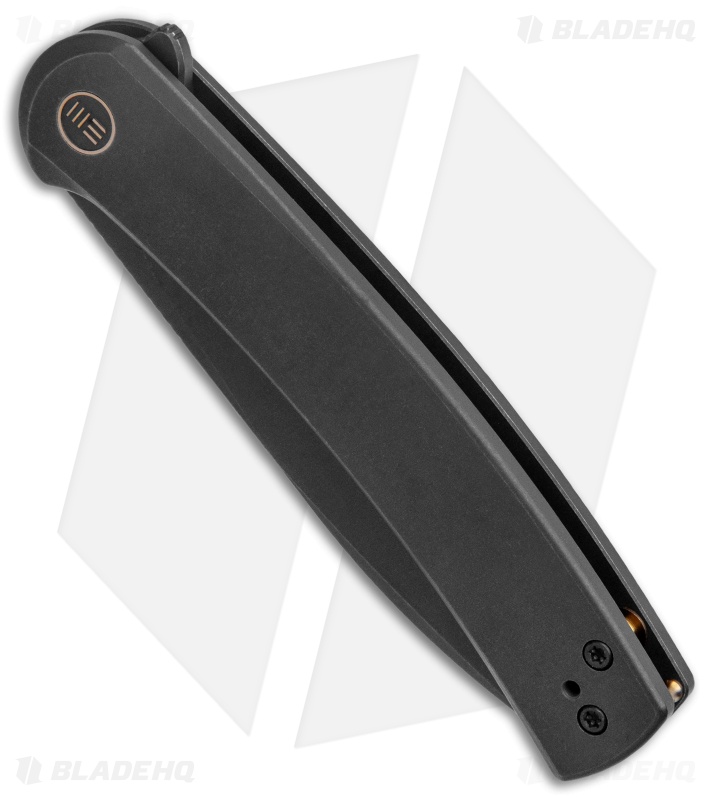 WE Knife Co. Upshot Frame Lock Knife Black Titanium (3.5" Black SW) 2102B