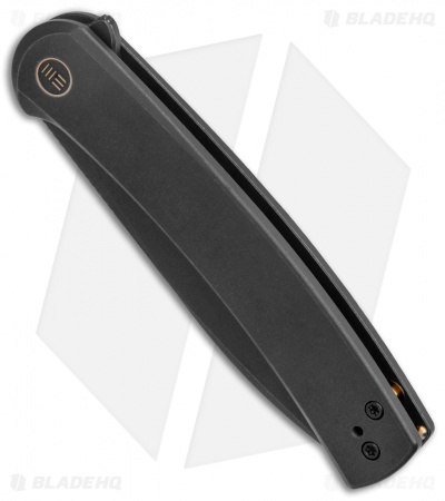 WE Knife Co. Upshot Frame Lock Knife Black Titanium (3.5" Black SW) 2102B