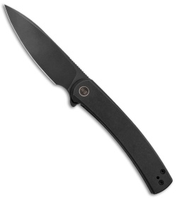 WE Knife Co. Upshot Frame Lock Knife Black Titanium (3.5" Black SW) 2102B