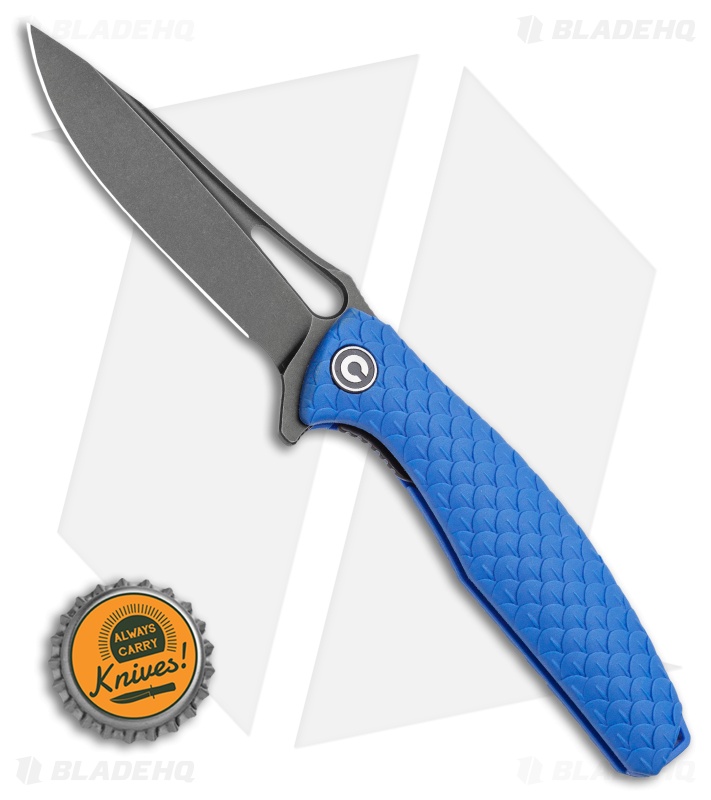 CIVIVI Wyvern Folding Flipper Knife Blue FRN (3.5" Black) 