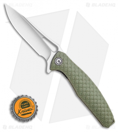 CIVIVI Wyvern Folding Flipper Knife OD Green FRN (3.5" Satin) C902A