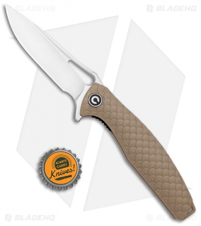 CIVIVI Wyvern Folding Flipper Knife Tan FRN (3.5" Satin) C902C