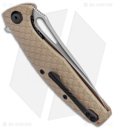 CIVIVI Wyvern Folding Flipper Knife Tan FRN (3.5" Satin) C902C