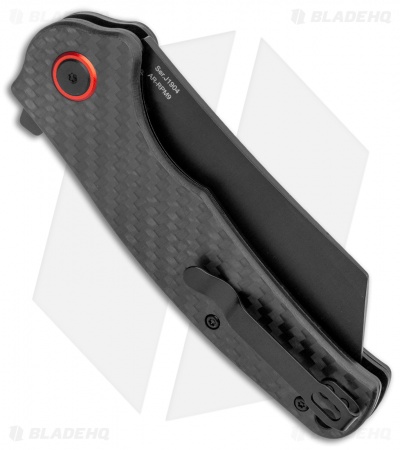 CJRB Cutlery Crag Liner Lock Knife Carbon Fiber (3.5" D2 Black) J1904-BCF