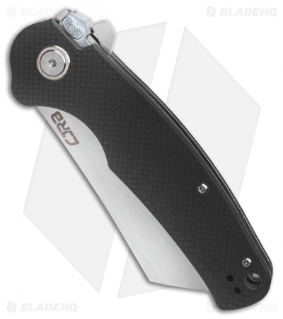 CJRB Cutlery Crag Recoil-lock Knife Black G10  (3.5" D2 Stonewash) J1904R-BKF