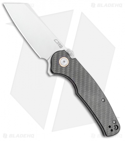 CJRB Cutlery Crag Recoil-lock Knife Carbon Fiber  (3.5" D2 Stonewash) J1904R-CF