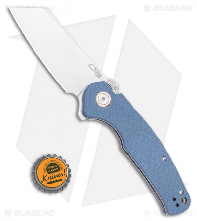 CJRB Cutlery Crag Recoil-lock Knife Gray G10  (3.5" D2 Stonewash) J1904R-GYF