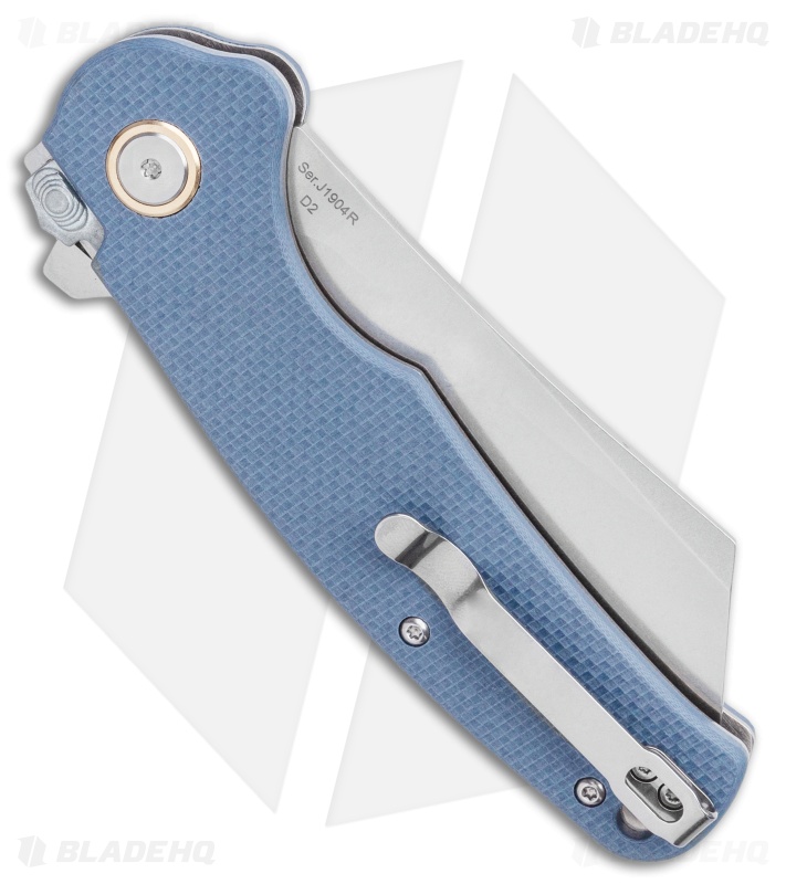 J1904RGYF CJRB Cutlery Crag Recoil-Lock D2 Blade Gray G10 Handles KIVT Clip