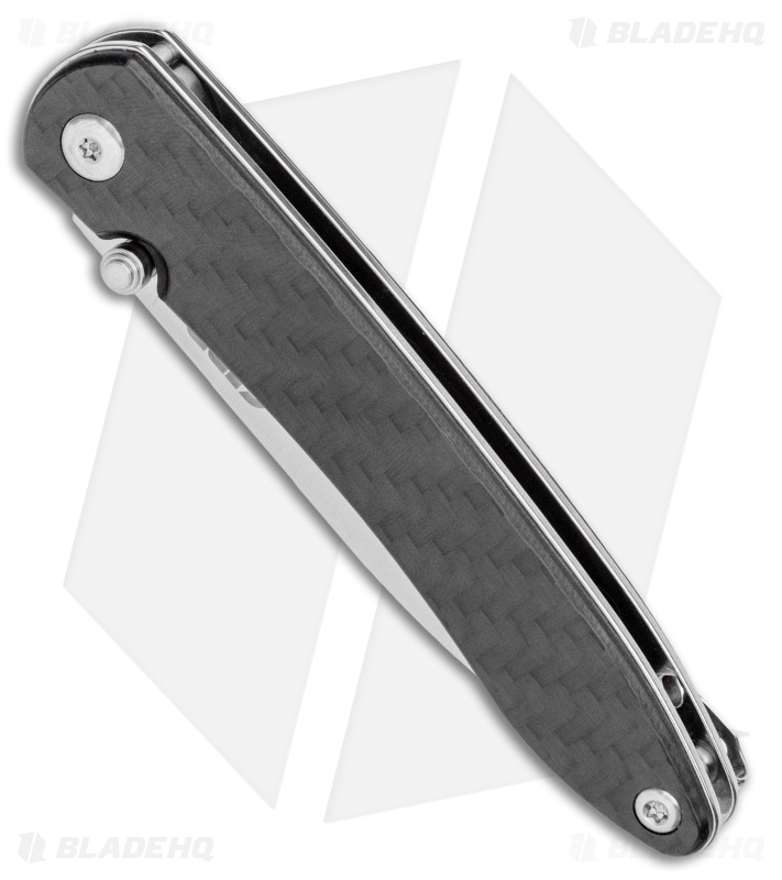 CJRB Cutlery Ria Liner Lock Knife Carbon Fiber/G-10 (2.95" 12C27 Satin) J1917-CF
