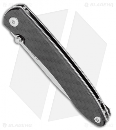 CJRB Cutlery Ria Liner Lock Knife Carbon Fiber/G-10 (2.95" 12C27 Satin) J1917-CF