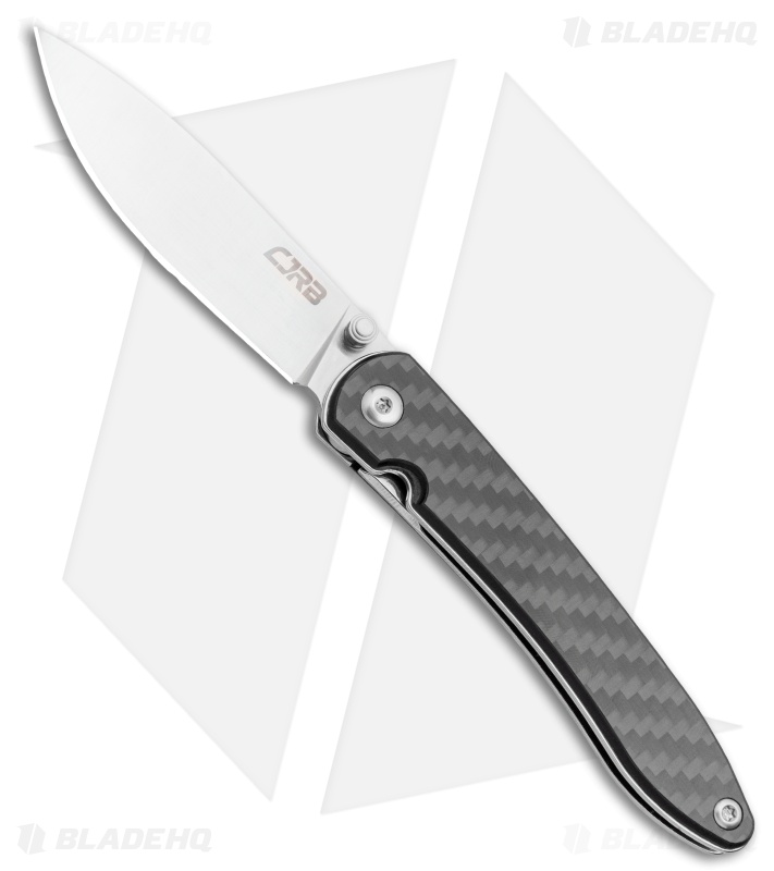 CJRB Cutlery Ria Liner Lock Knife Carbon Fiber/G-10 (2.95" 12C27 Satin) J1917-CF