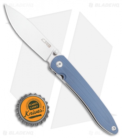 CJRB Cutlery Ria Liner Lock Knife Gray G-10 (2.95" 12C27 Satin) J1917-GYC