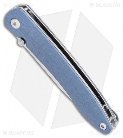 CJRB Cutlery Ria Liner Lock Knife Gray G-10 (2.95" 12C27 Satin) J1917-GYC