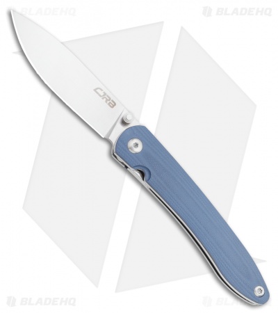 CJRB Cutlery Ria Liner Lock Knife Gray G-10 (2.95" 12C27 Satin) J1917-GYC