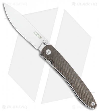 CJRB Cutlery Ria Liner Lock Knife Green Micarta (2.95" Satin) J1917-ODG 