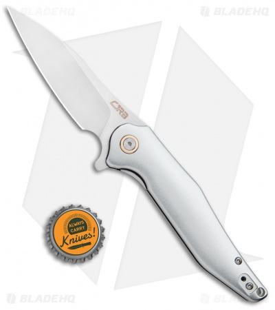 CJRB Agave Liner Lock Flipper Aluminum  (3" Stonewash) D2 J1911-ALC