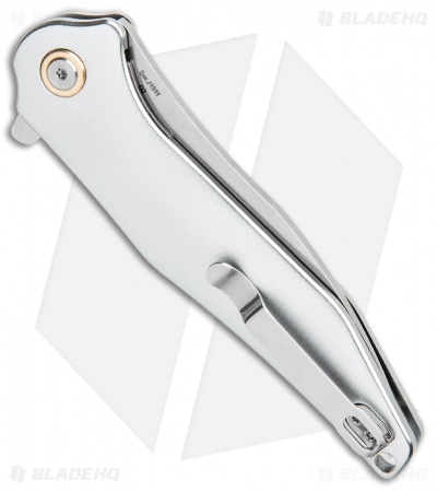 CJRB Agave Liner Lock Flipper Aluminum  (3" Stonewash) D2 J1911-ALC