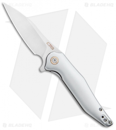 CJRB Agave Liner Lock Flipper Aluminum  (3" Stonewash) D2 J1911-ALC