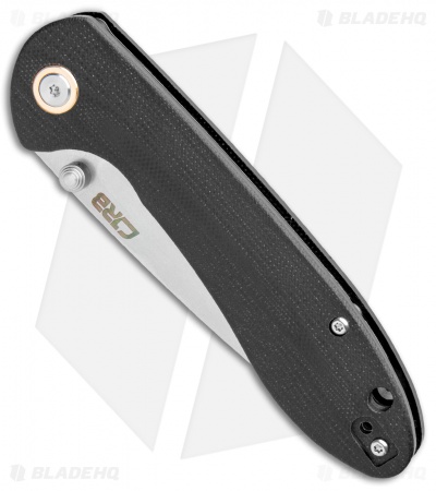 CJRB Feldspar Liner Lock Knife Black G-10 (3.5" Stonewash)