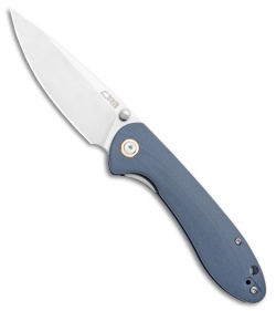 CJRB Feldspar Liner Lock Knife Blue/Gray G-10 (3.5" Stonewash) *DISC*