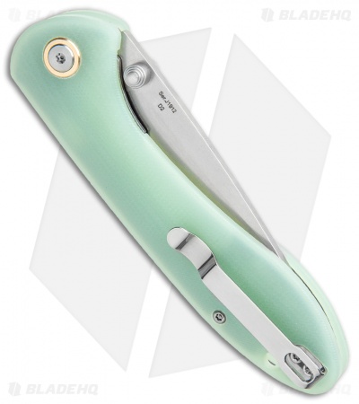 CJRB Feldspar Liner Lock Knife Natural G-10 (3.5" Stonewash)