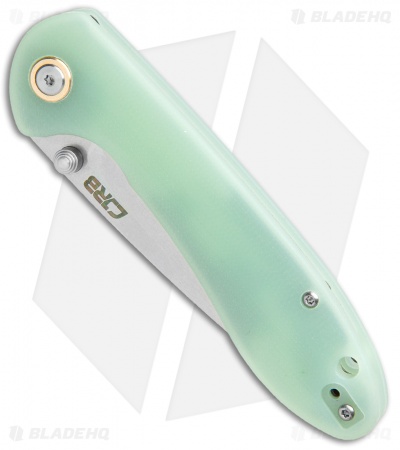 CJRB Feldspar Liner Lock Knife Natural G-10 (3.5" Stonewash)