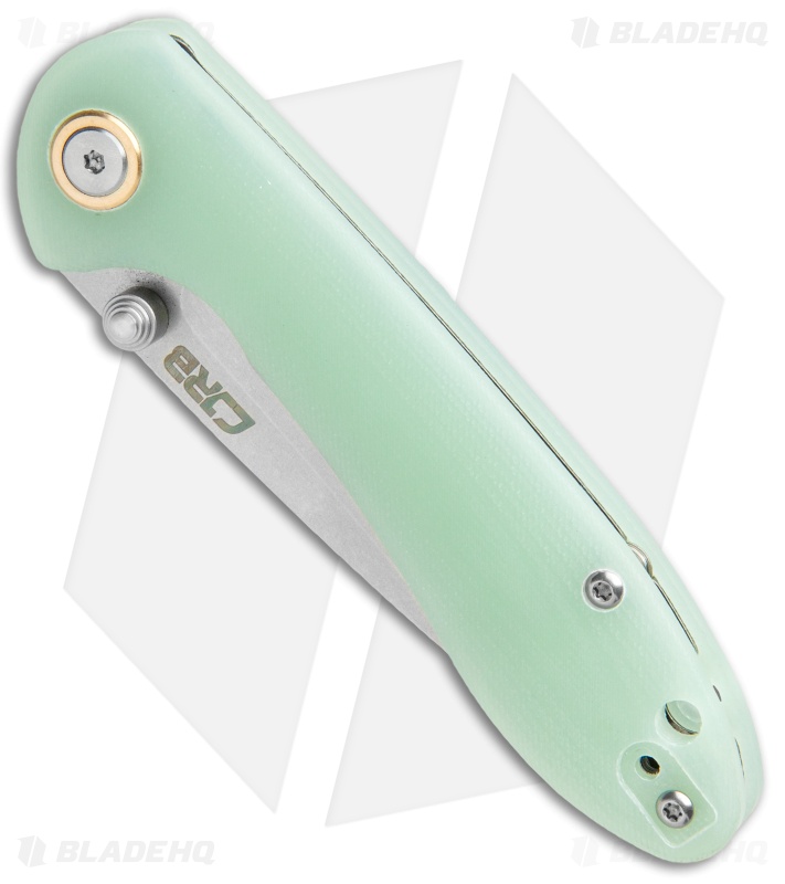 CJRB Small Feldspar Liner Lock Knife Natural G-10 (3" Stonewash)