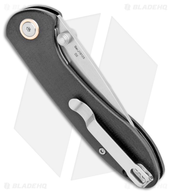 CJRB Small Feldspar Liner Lock Knife Black G-10 (3" Stonewash)