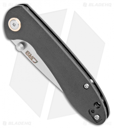 CJRB Small Feldspar Liner Lock Knife Black G-10 (3" Stonewash)