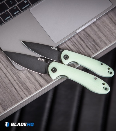CJRB Small Feldspar Liner Lock Knife Natural G-10 (3" Black S35VN)