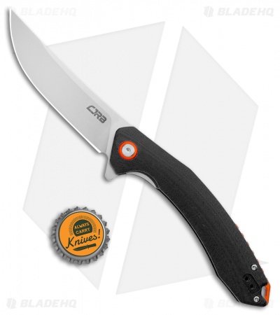 CJRB Cutlery Gobi Liner Lock Knife Black G-10 (3.5" Stonewash) 