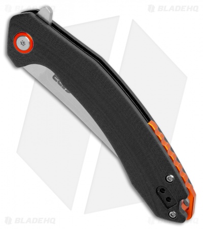 CJRB Cutlery Gobi Liner Lock Knife Black G-10 (3.5" Stonewash) 