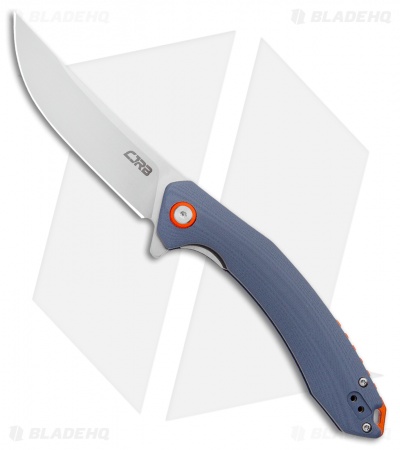 CJRB Cutlery Gobi Liner Lock Knife Gray G-10 (3.5" Stonewash) 