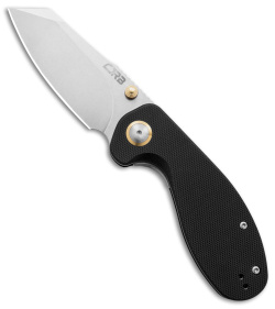 CJRB Swaggs Large Maileah Liner Lock Knife Black G-10 (3" Stonewash) J1918L-BK