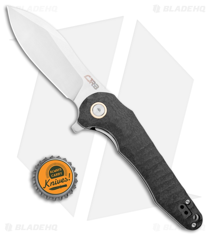 CJRB Cutlery Mangrove Liner Lock Knife Black  G-10 (3.5" Stonewash)