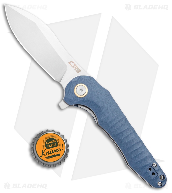 CJRB Cutlery Mangrove Liner Lock Knife Blue/Gray G-10 (3.5