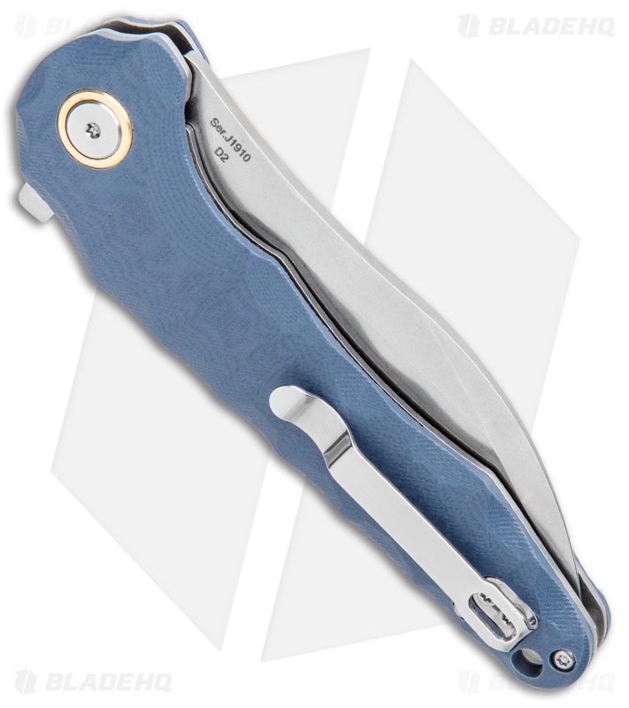 CJRB Cutlery Mangrove Liner Lock Knife Blue/Gray G-10 (3.5" Stonewash)