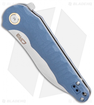 CJRB Cutlery Mangrove Liner Lock Knife Blue/Gray G-10 (3.5" Stonewash)