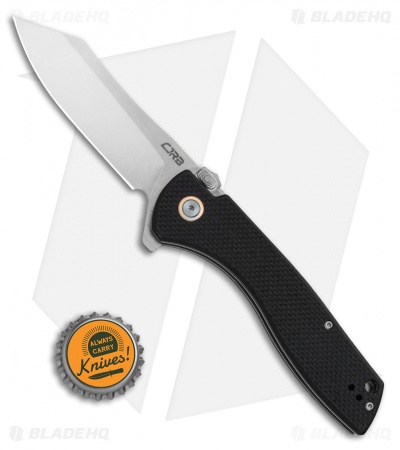 CJRB Kicker Recoil-Lock Knife Black G-10 (3.5" Stonewash) J1915-BK