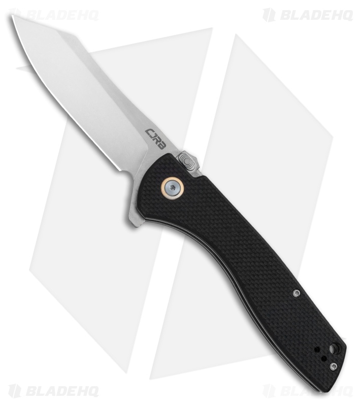 CJRB Kicker Recoil-Lock Knife Black G-10 (3.5