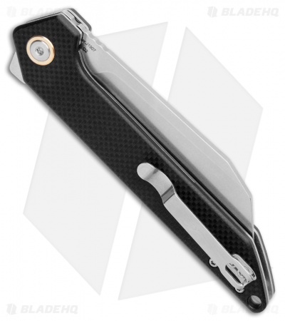 CJRB Cutlery Rampart Liner Lock Knife Black G-10 (3.5" Stonewash) 