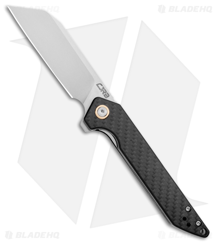 CJRB Cutlery Rampart Liner Lock Knife Carbon Fiber (3.5" Stonewash) 