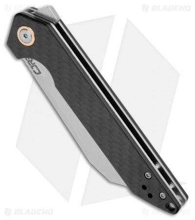 CJRB Cutlery Rampart Liner Lock Knife Carbon Fiber (3.5" Stonewash) 