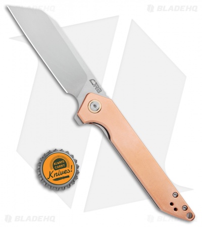 CJRB Cutlery Rampart Liner Lock Knife Copper (3.5" Stonewash) 