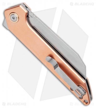 CJRB Cutlery Rampart Liner Lock Knife Copper (3.5" Stonewash) 