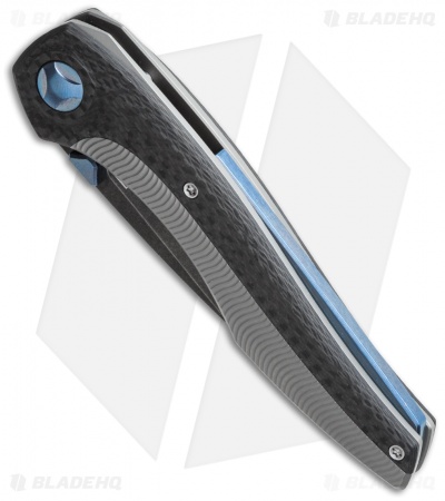 Custom Knife Factory Sukhoi 2.0 Knife Carbon Fiber/Ti (4.1" Smokewash) CKF